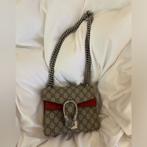 GUCCI DIONYSUS GG SUPREME MINI BAG RED - Picture 2 of 7